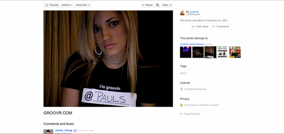 Groovr / iJustine screen shot